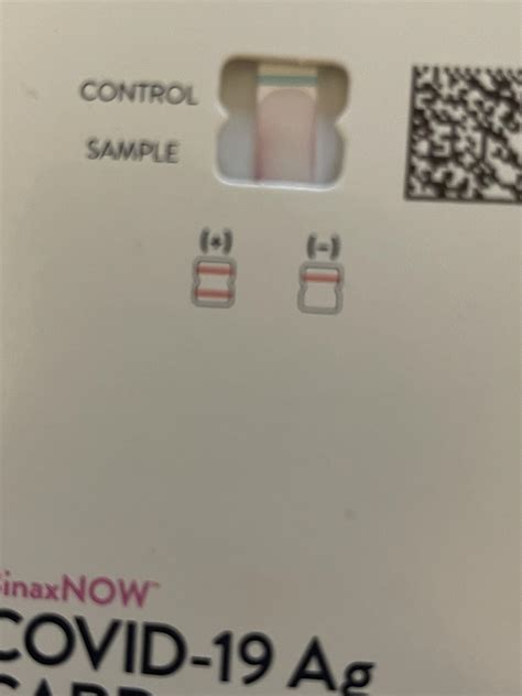 In a valid, tested device, the blue <b>line</b> washes away and a pink/purple <b>line</b> appears, confirming that the sample has flowed through the test strip and the reagents are working. . Binaxnow control line not solid